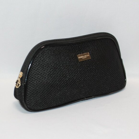 Giorgio Armani Black Mesh Cosmetic Bag - Picture 1 of 8